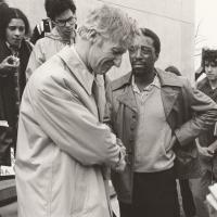 President Rhodes and Prof James Turner at the Johnson Museum