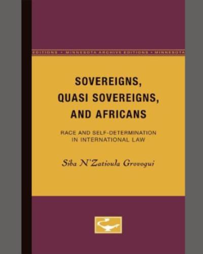 Sovereigns, Quasi Sovereigns, and Africans Book Cover