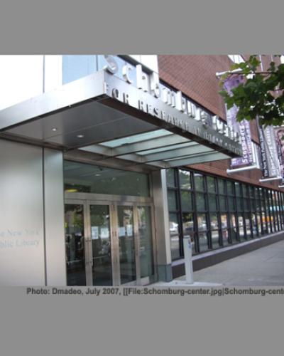 The Schomburg-center front door