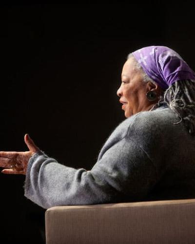 Toni Morrison, M.A. &#039;55, on a visit to Cornell